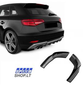 Audi S3 Sportback 8V Facelift ‎galinio bamperio spliteriai